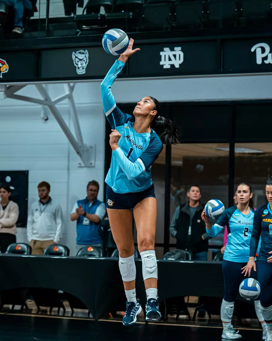 Marquette Volleyball during there first round match of the NCAA Tournament in Louisville, KY on December 5th, 2025