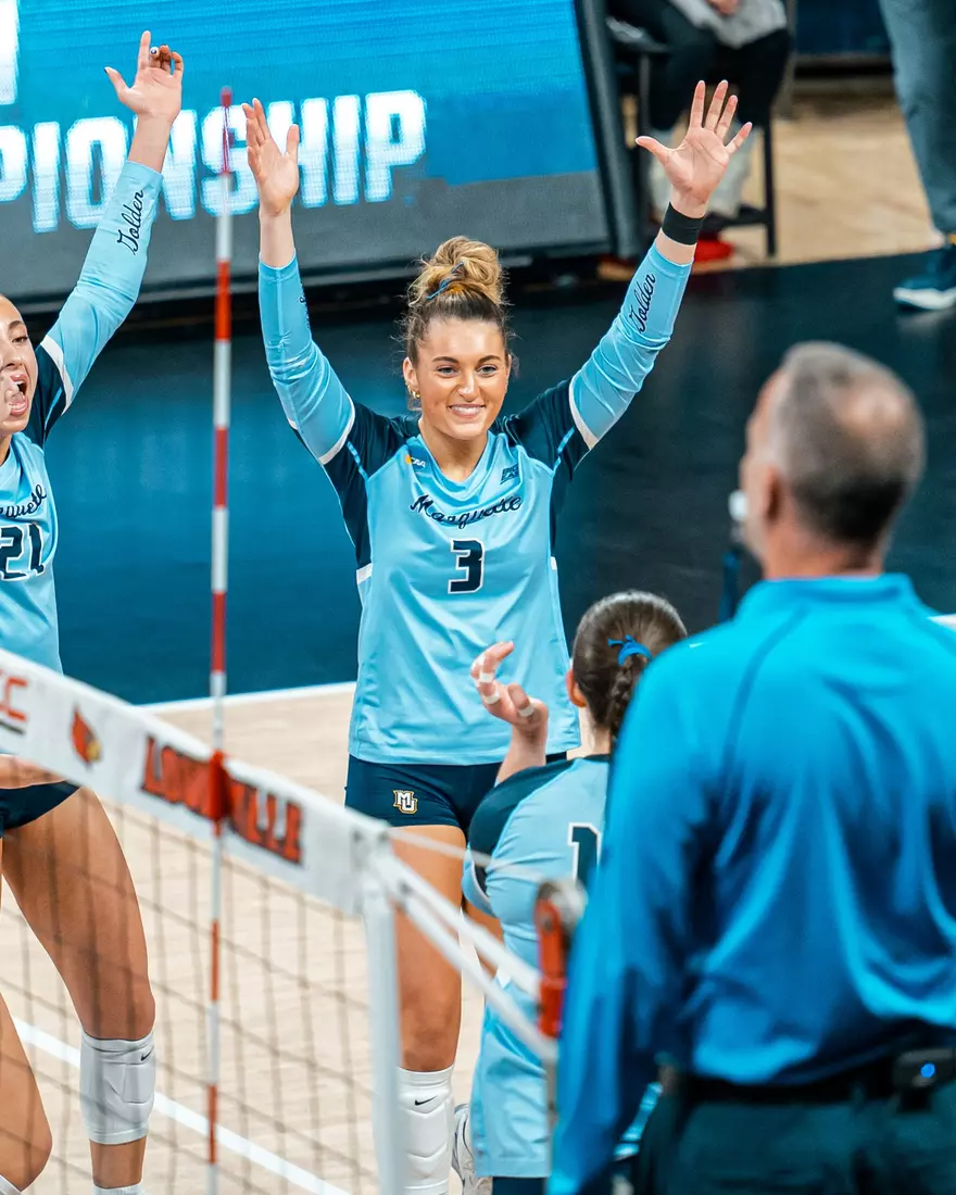 Marquette Volleyball during there first round match of the NCAA Tournament in Louisville, KY on December 5th, 2025