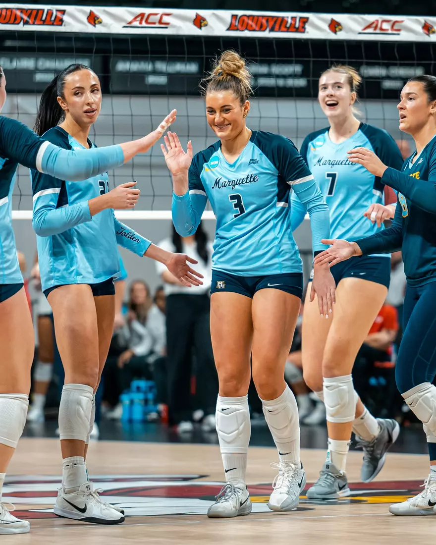 Marquette Volleyball during there first round match of the NCAA Tournament in Louisville, KY on December 5th, 2025