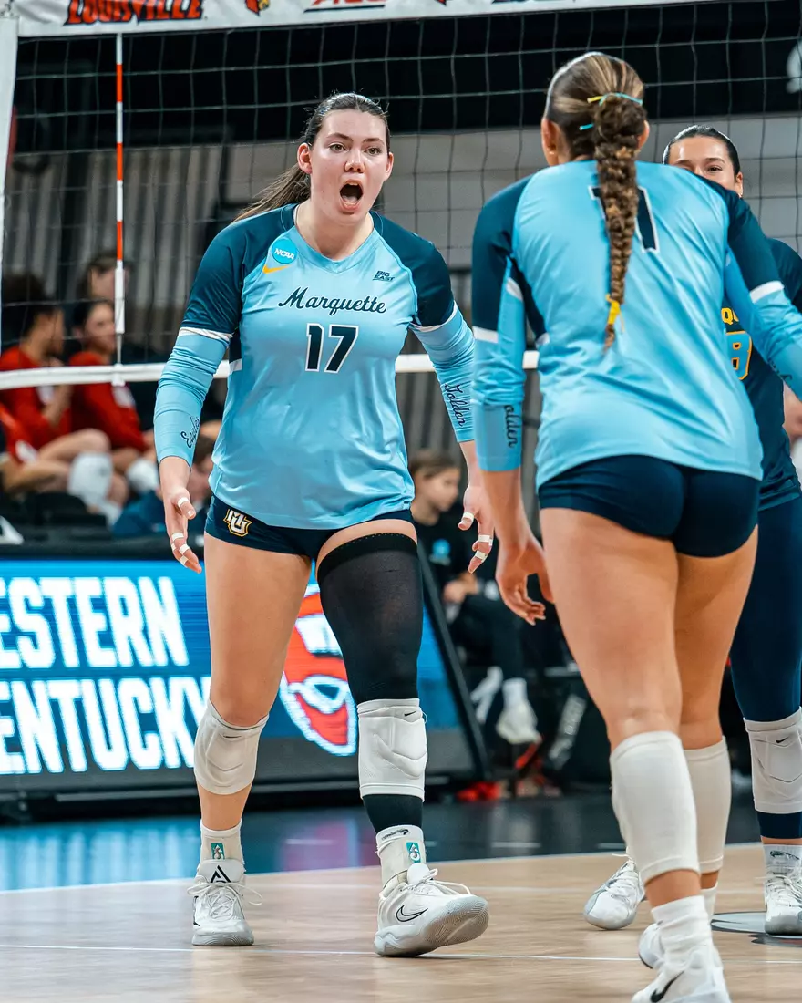 Marquette Volleyball during there first round match of the NCAA Tournament in Louisville, KY on December 5th, 2025