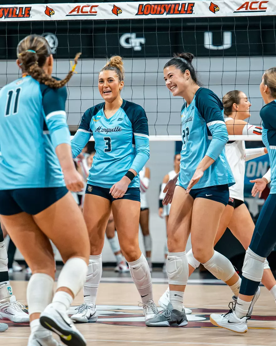 Marquette Volleyball during there first round match of the NCAA Tournament in Louisville, KY on December 5th, 2025