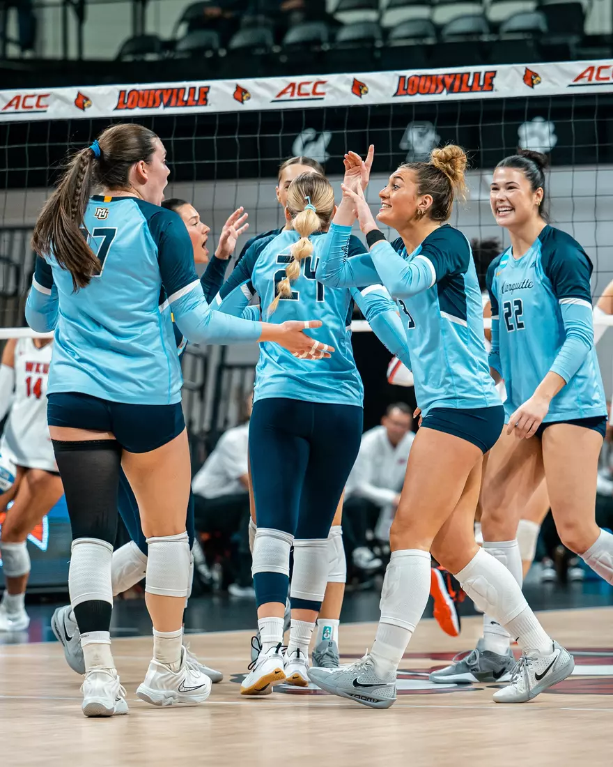 Marquette Volleyball during there first round match of the NCAA Tournament in Louisville, KY on December 5th, 2025