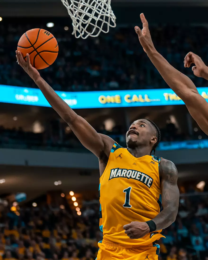 #9 Marquette Men's Basketball falls to UCONN 77-69 on National Marquette Day on Saturday, February 1st, 2025 at Fiserv Forum in Milwaukee, WI
