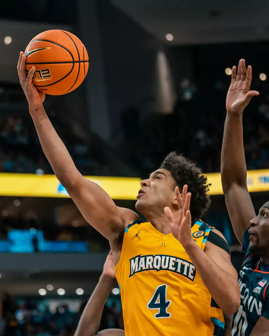 #9 Marquette Men's Basketball falls to UCONN 77-69 on National Marquette Day on Saturday, February 1st, 2025 at Fiserv Forum in Milwaukee, WI