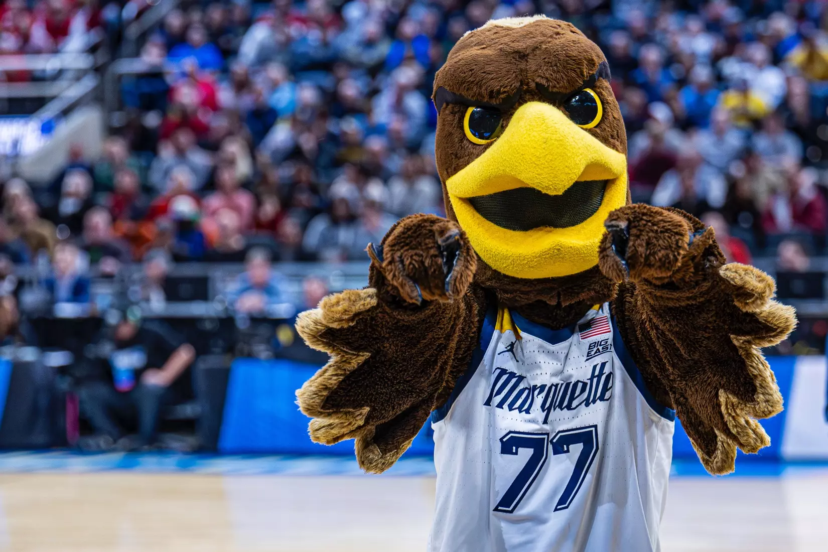 No. 2 seed Marquette Basketball defeats No. 15 seed Western Kentucky 87-69 at Gainbridge Fieldhouse in the NCAA Tournament on Friday March 22, 2024 in Indianapolis, Indiana.