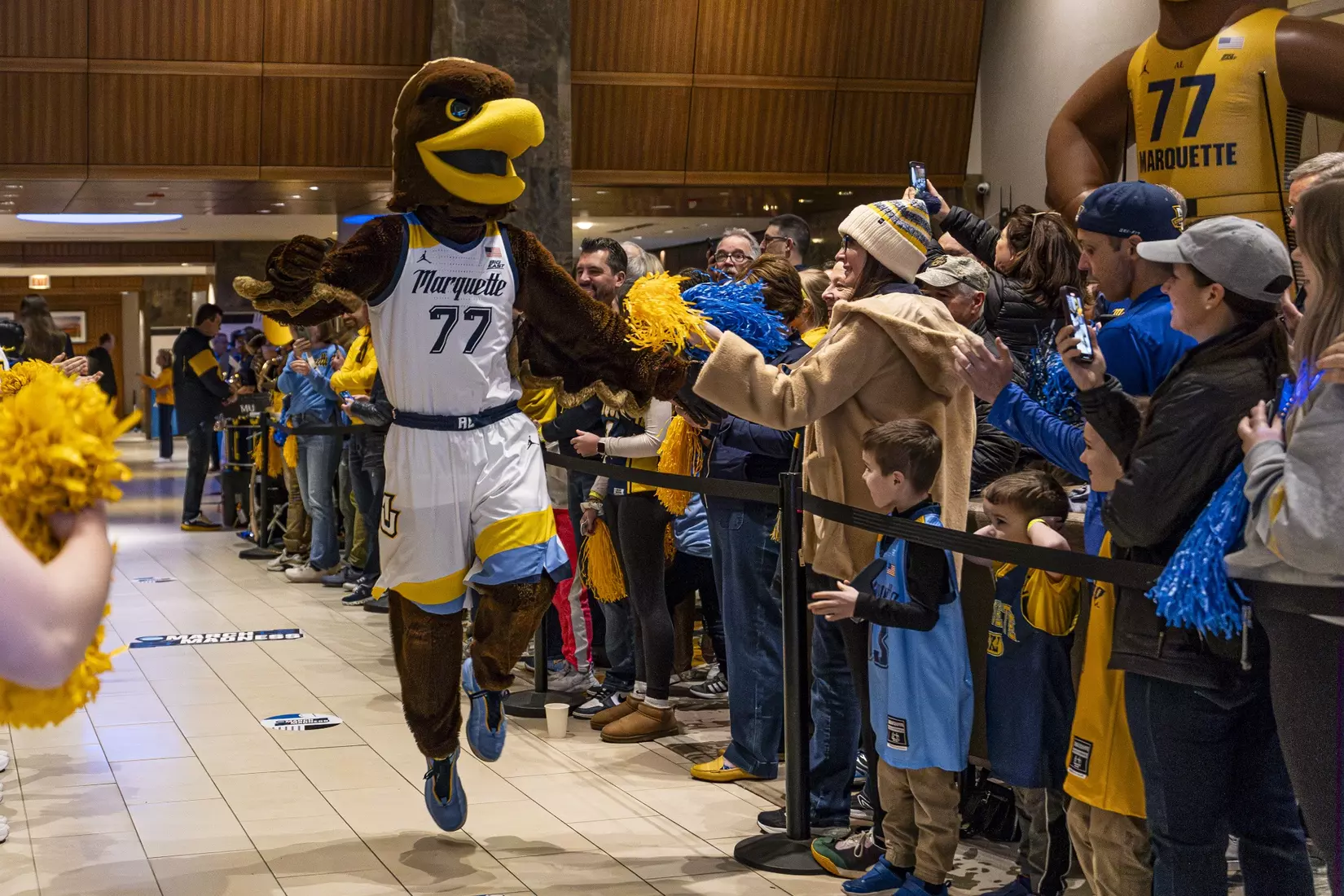 No. 2 seed Marquette Basketball defeats No. 10 seed Colorado 81-77 to advance to the sweet sixteen in the NCAA Championship Tournament at Gainbridge Fieldhouse on Sunday March 24, 2024 in Indianapolis, Indiana.