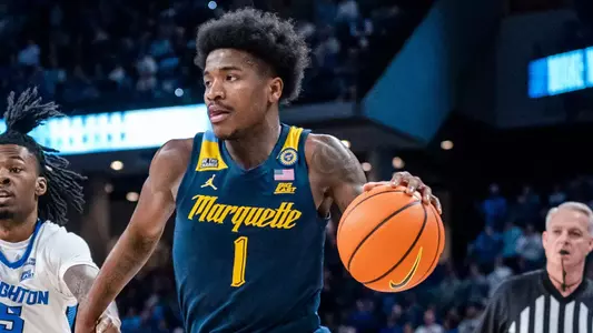 #11 Marquette Men's Basketball falls to Creighton 67-77 on Saturday, February 8th, 2025 at the CHI health center in Omaha Nebraska