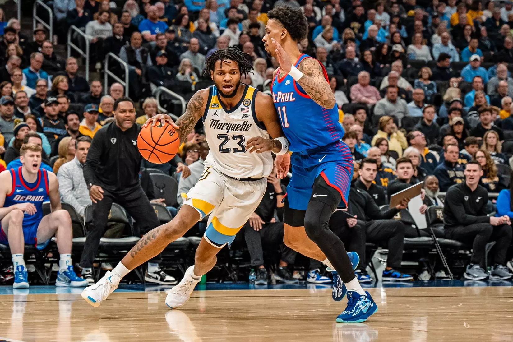 #18 Marquette Men's Basketball defeats to DePaul 68-58 on Tuesday, February 11th, 2025 at Fiserv Forum in Milwaukee, WI