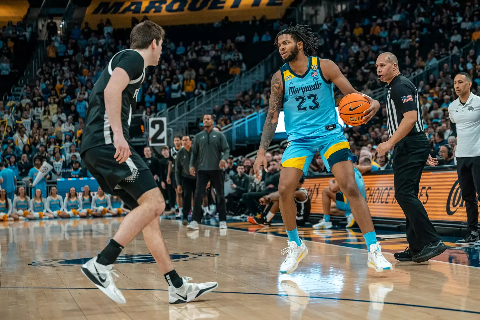 #21 Marquette Men's Basketball defeats Providence 82-52 on Tuesday, February 25th, 2025 at Fiserv Forum in Milwaukee, WI