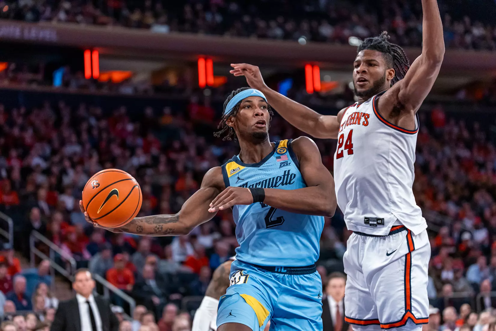 #11 Marquette Men's Basketball falls to St. Johns 64-70 on Tuesday, February 4th, 2025 at Madison Square Garden in New York, NY