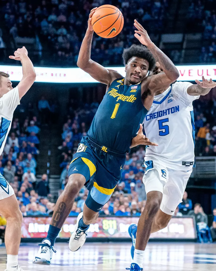 #11 Marquette Men's Basketball falls to Creighton 67-77 on Saturday, February 8th, 2025 at the CHI health center in Omaha Nebraska