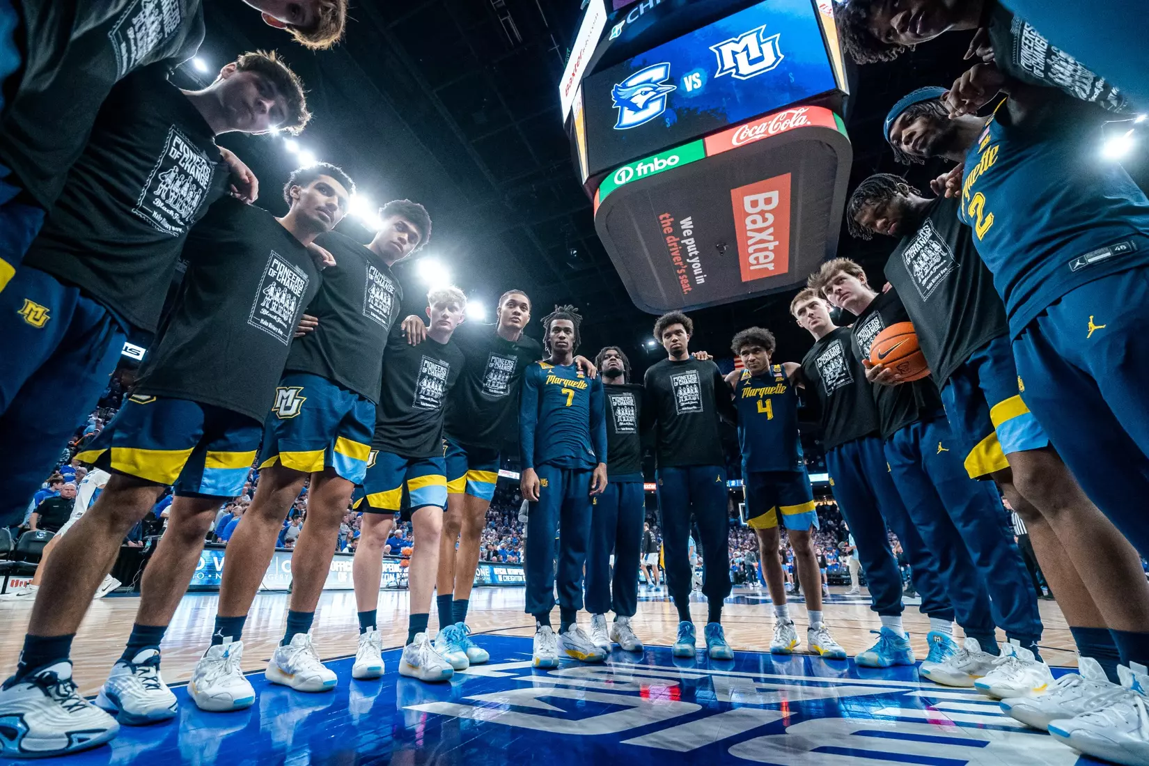 #11 Marquette Men's Basketball falls to Creighton 67-77 on Saturday, February 8th, 2025 at the CHI health center in Omaha Nebraska