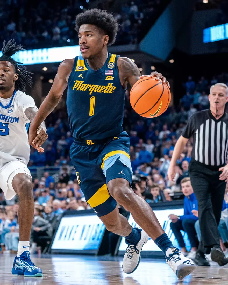 #11 Marquette Men's Basketball falls to Creighton 67-77 on Saturday, February 8th, 2025 at the CHI health center in Omaha Nebraska