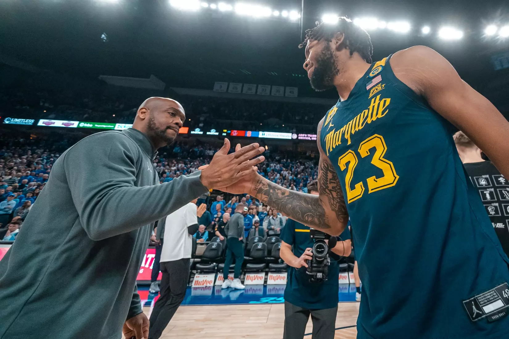 #11 Marquette Men's Basketball falls to Creighton 67-77 on Saturday, February 8th, 2025 at the CHI health center in Omaha Nebraska
