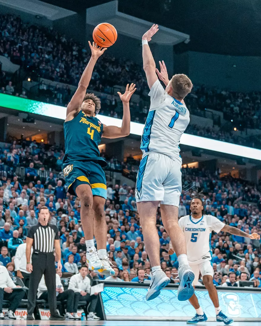 #11 Marquette Men's Basketball falls to Creighton 67-77 on Saturday, February 8th, 2025 at the CHI health center in Omaha Nebraska