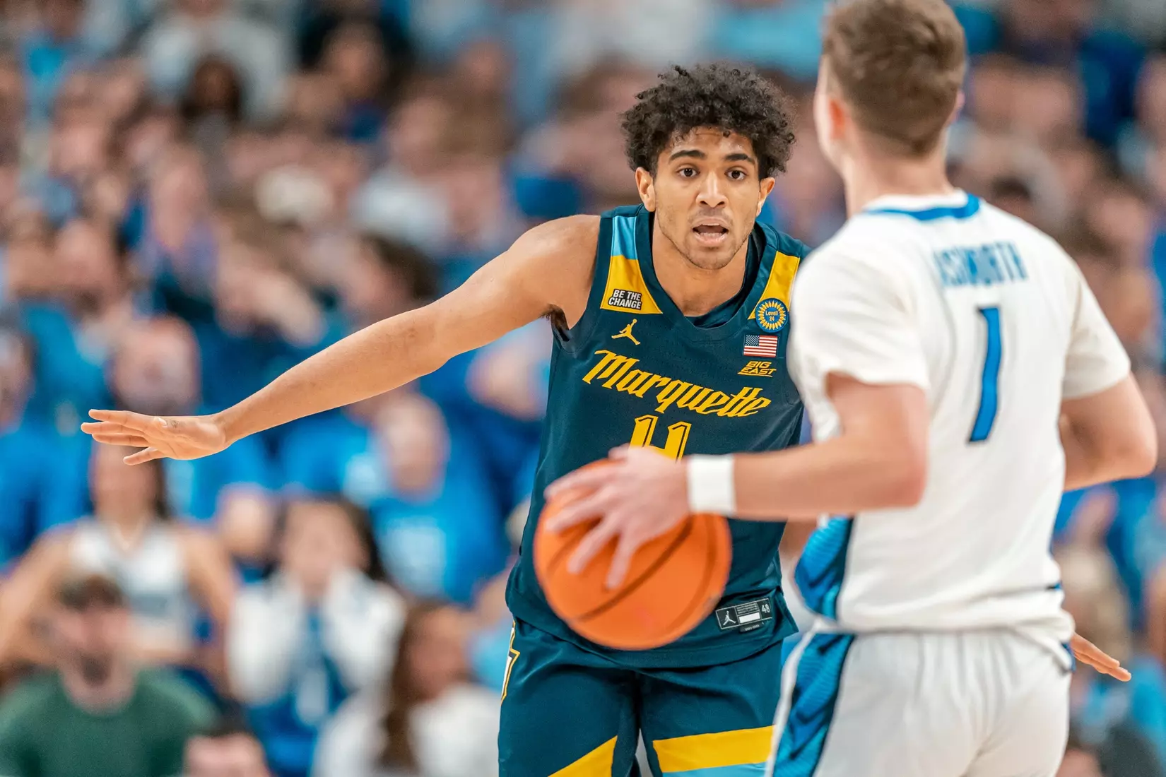 #11 Marquette Men's Basketball falls to Creighton 67-77 on Saturday, February 8th, 2025 at the CHI health center in Omaha Nebraska
