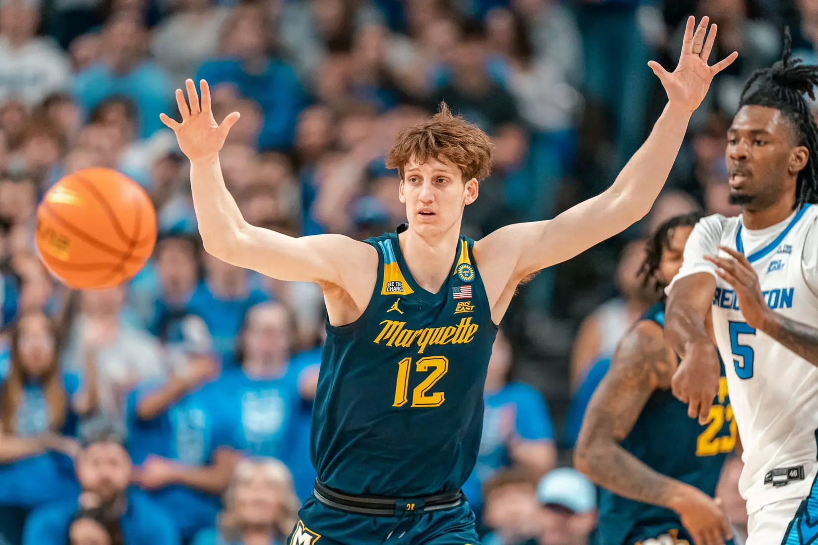 #11 Marquette Men's Basketball falls to Creighton 67-77 on Saturday, February 8th, 2025 at the CHI health center in Omaha Nebraska