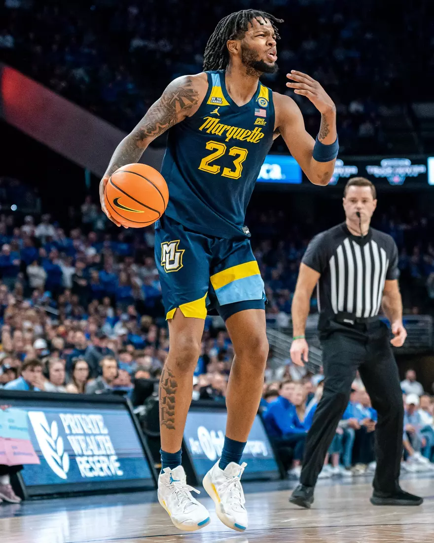 #11 Marquette Men's Basketball falls to Creighton 67-77 on Saturday, February 8th, 2025 at the CHI health center in Omaha Nebraska