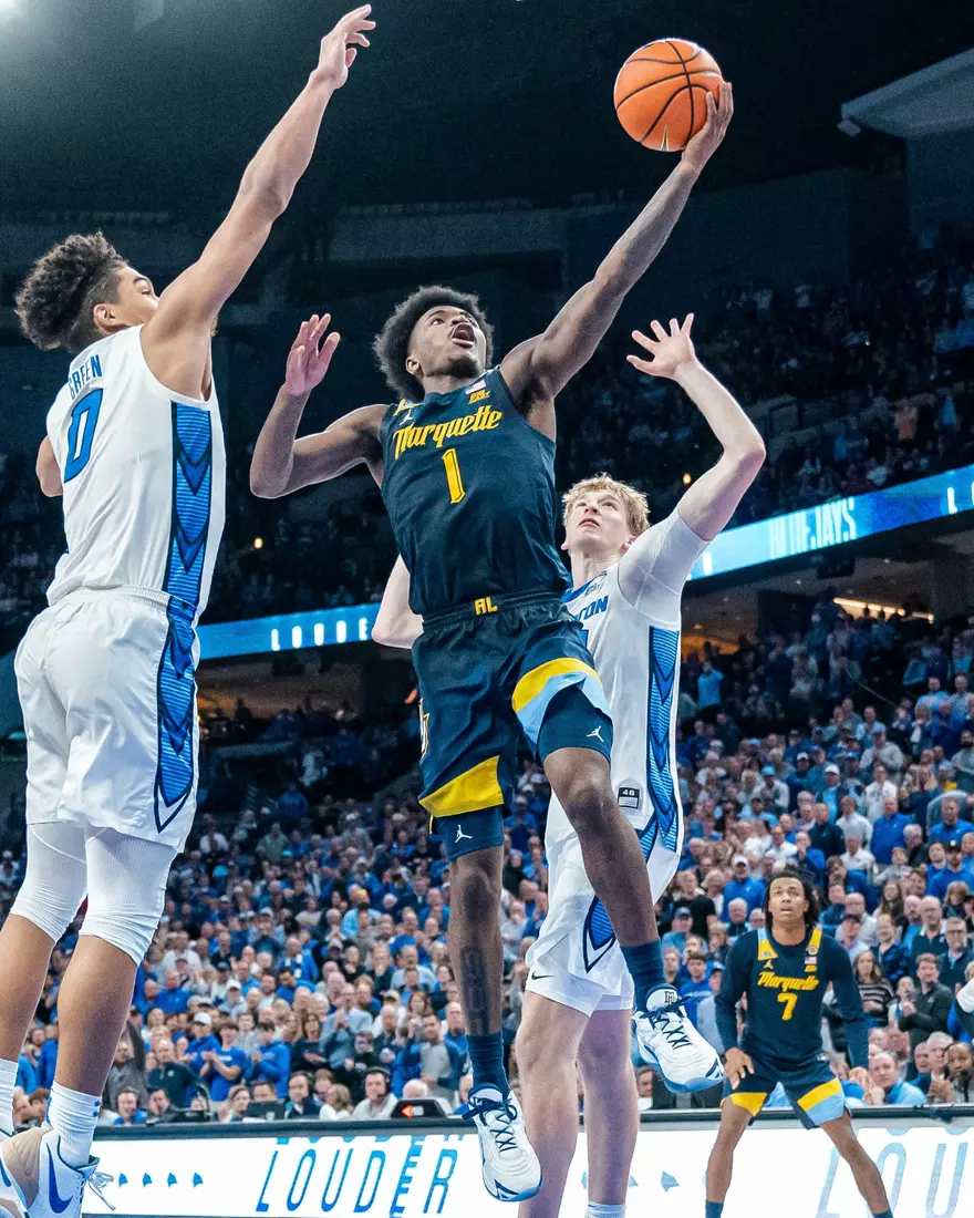 #11 Marquette Men's Basketball falls to Creighton 67-77 on Saturday, February 8th, 2025 at the CHI health center in Omaha Nebraska