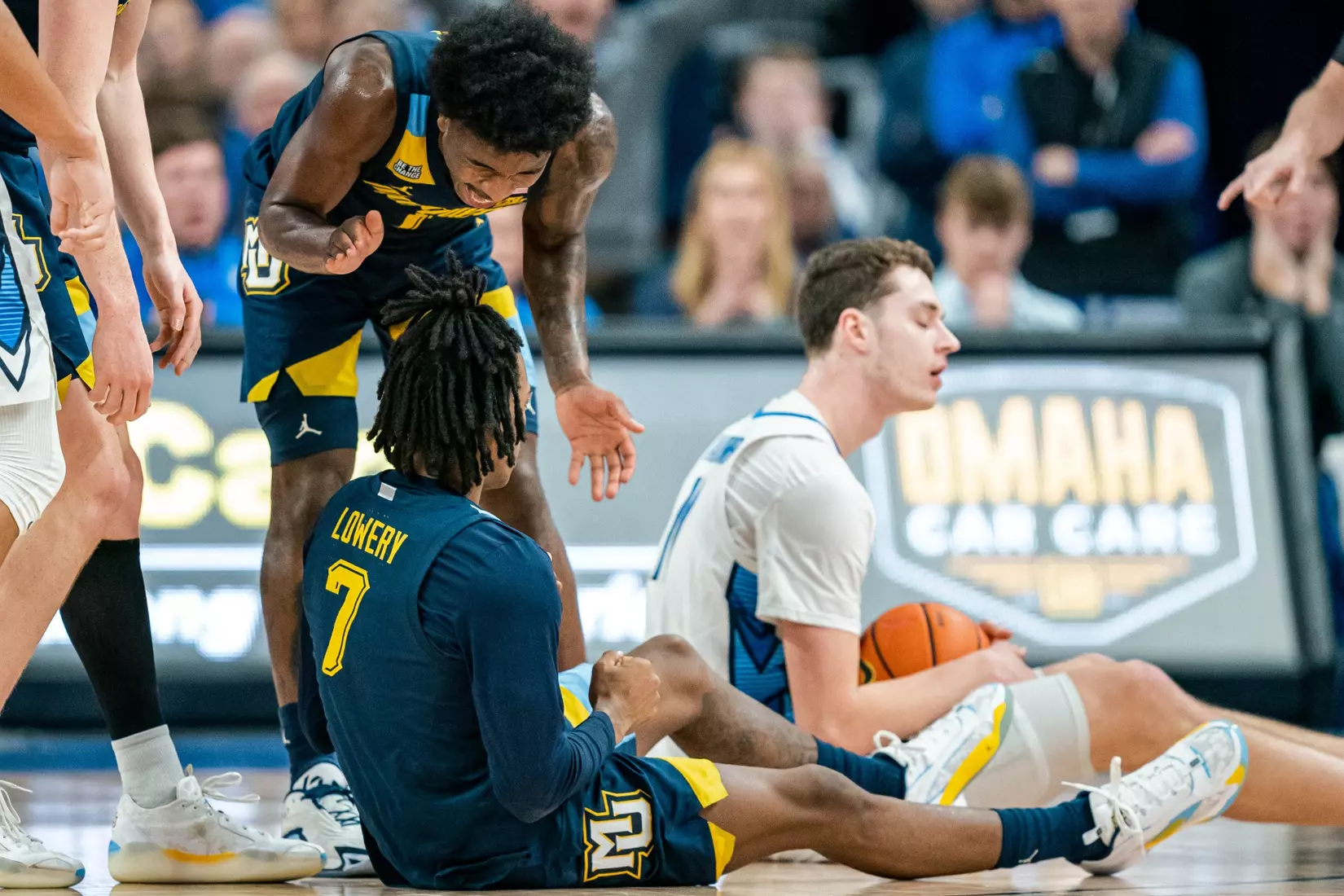 #11 Marquette Men's Basketball falls to Creighton 67-77 on Saturday, February 8th, 2025 at the CHI health center in Omaha Nebraska