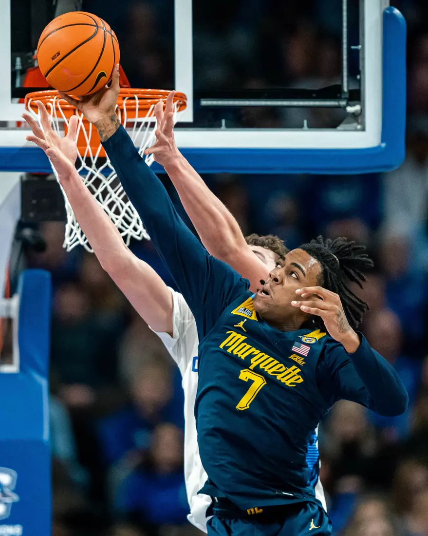 #11 Marquette Men's Basketball falls to Creighton 67-77 on Saturday, February 8th, 2025 at the CHI health center in Omaha Nebraska