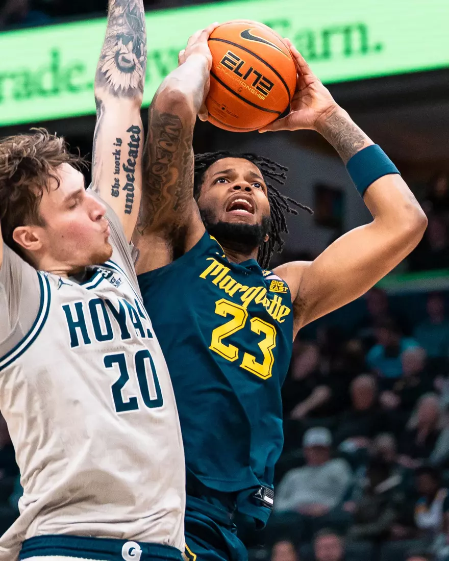 #21 Marquette Men's Basketball defeats Goergetown 76-61 on Saturday, March 1 2025 at Capital One Arena, Washington DC, USA.