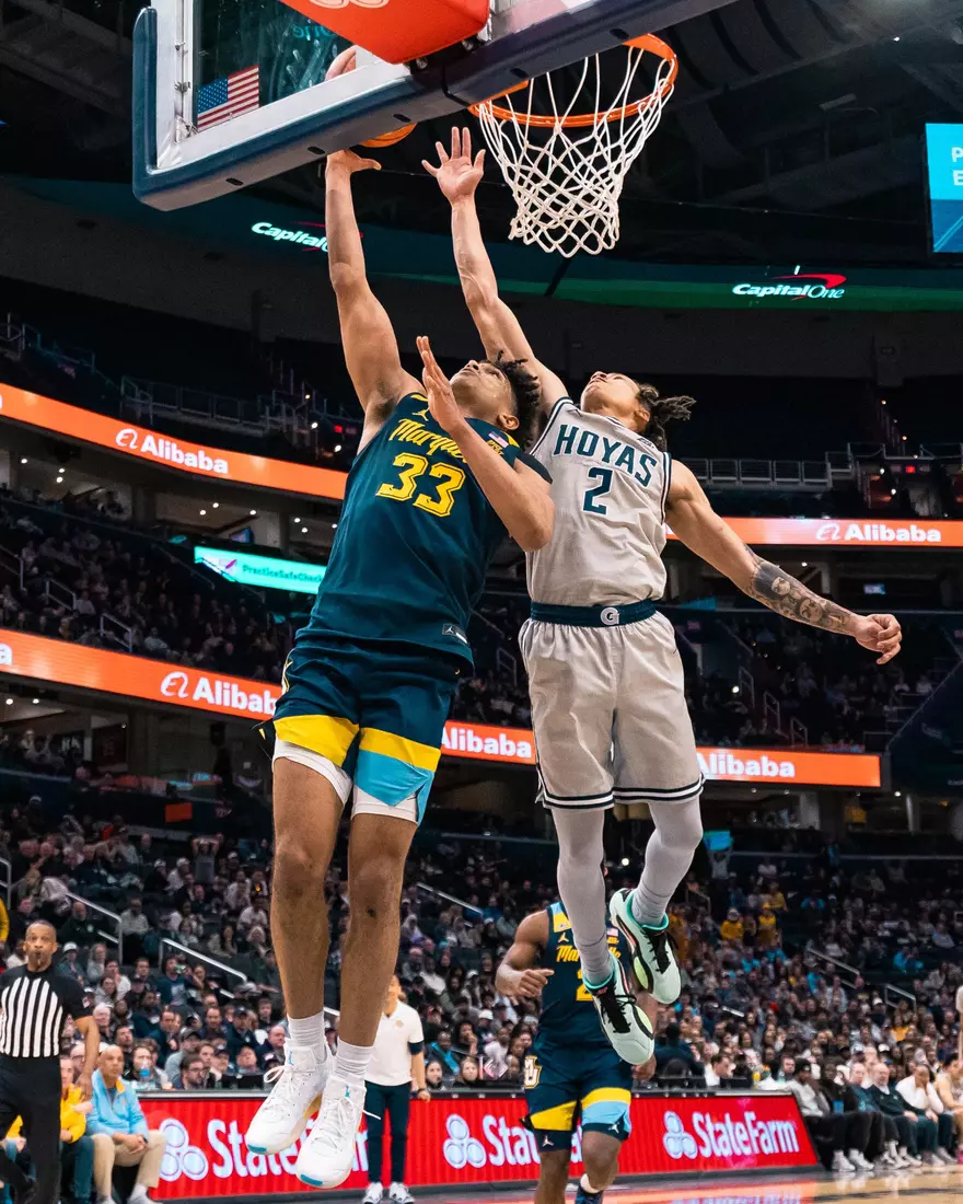 #21 Marquette Men's Basketball defeats Goergetown 76-61 on Saturday, March 1 2025 at Capital One Arena, Washington DC, USA.