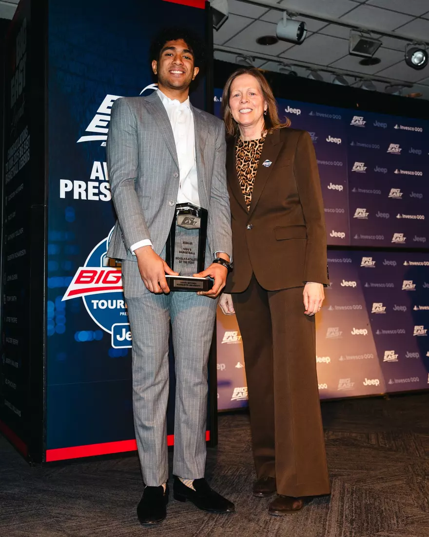 Stevie Mitchell receives the BIG EAST Scholar Athlete of the Year at the 2025 BIG EAST Awards at Madison Square Garden on Wednesday March 12, 2025 in New York City, NY.