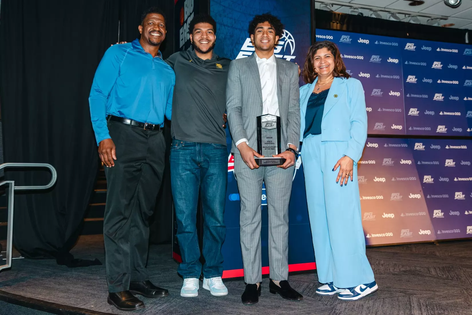 Stevie Mitchell receives the BIG EAST Scholar Athlete of the Year at the 2025 BIG EAST Awards at Madison Square Garden on Wednesday March 12, 2025 in New York City, NY.