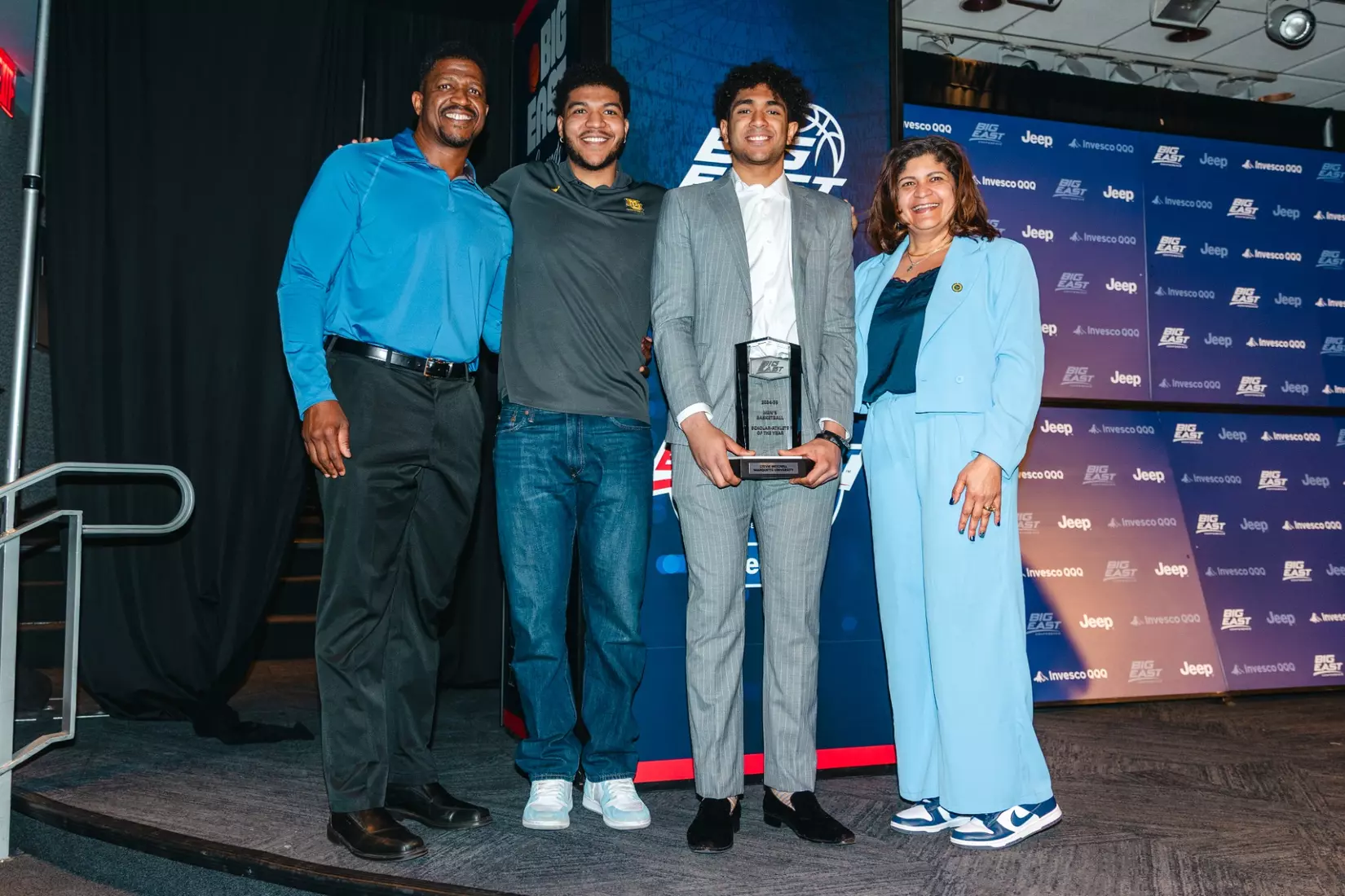 Stevie Mitchell receives the BIG EAST Scholar Athlete of the Year at the 2025 BIG EAST Awards at Madison Square Garden on Wednesday March 12, 2025 in New York City, NY.