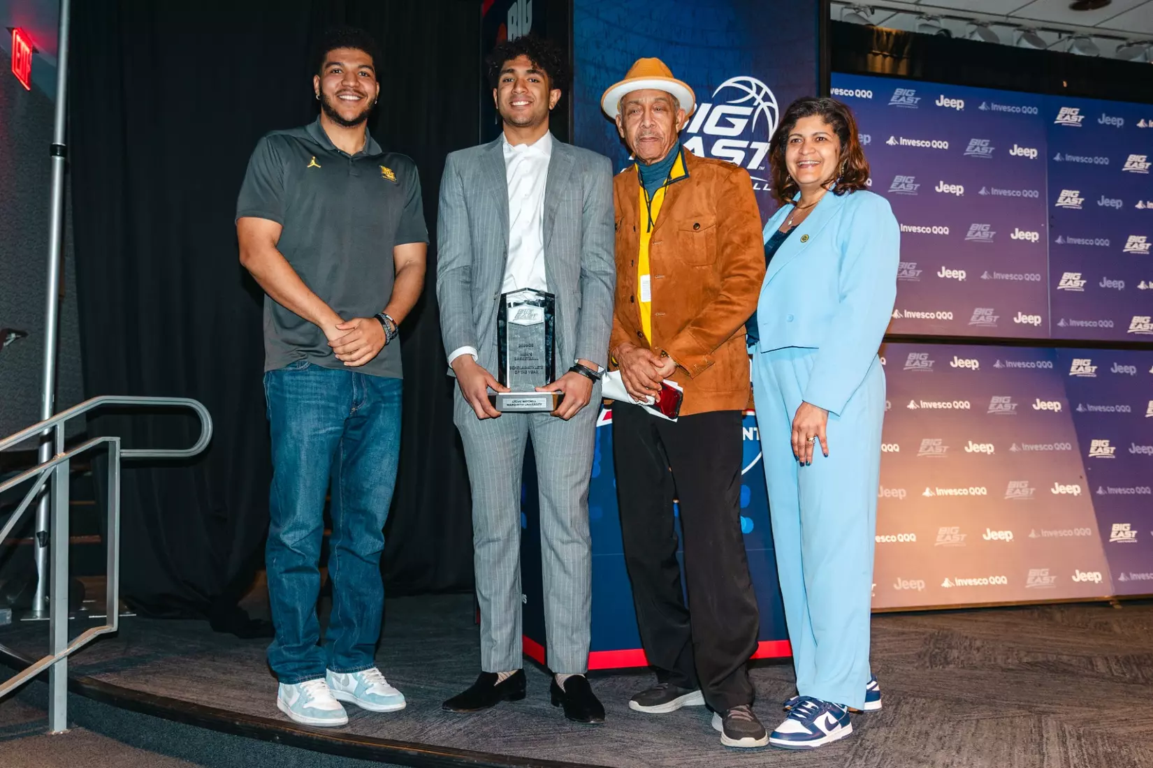 Stevie Mitchell receives the BIG EAST Scholar Athlete of the Year at the 2025 BIG EAST Awards at Madison Square Garden on Wednesday March 12, 2025 in New York City, NY.
