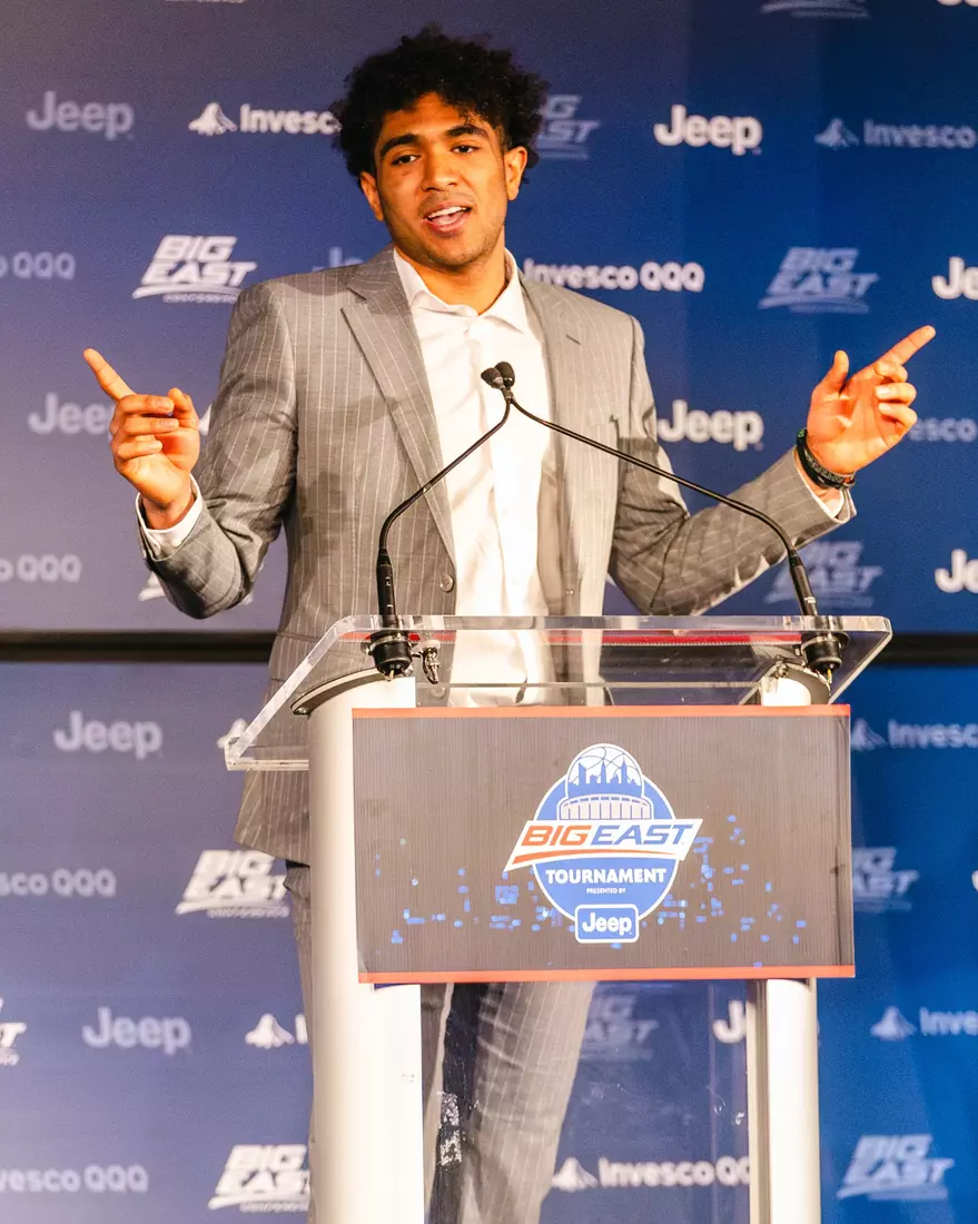 Stevie Mitchell receives the BIG EAST Scholar Athlete of the Year at the 2025 BIG EAST Awards at Madison Square Garden on Wednesday March 12, 2025 in New York City, NY.