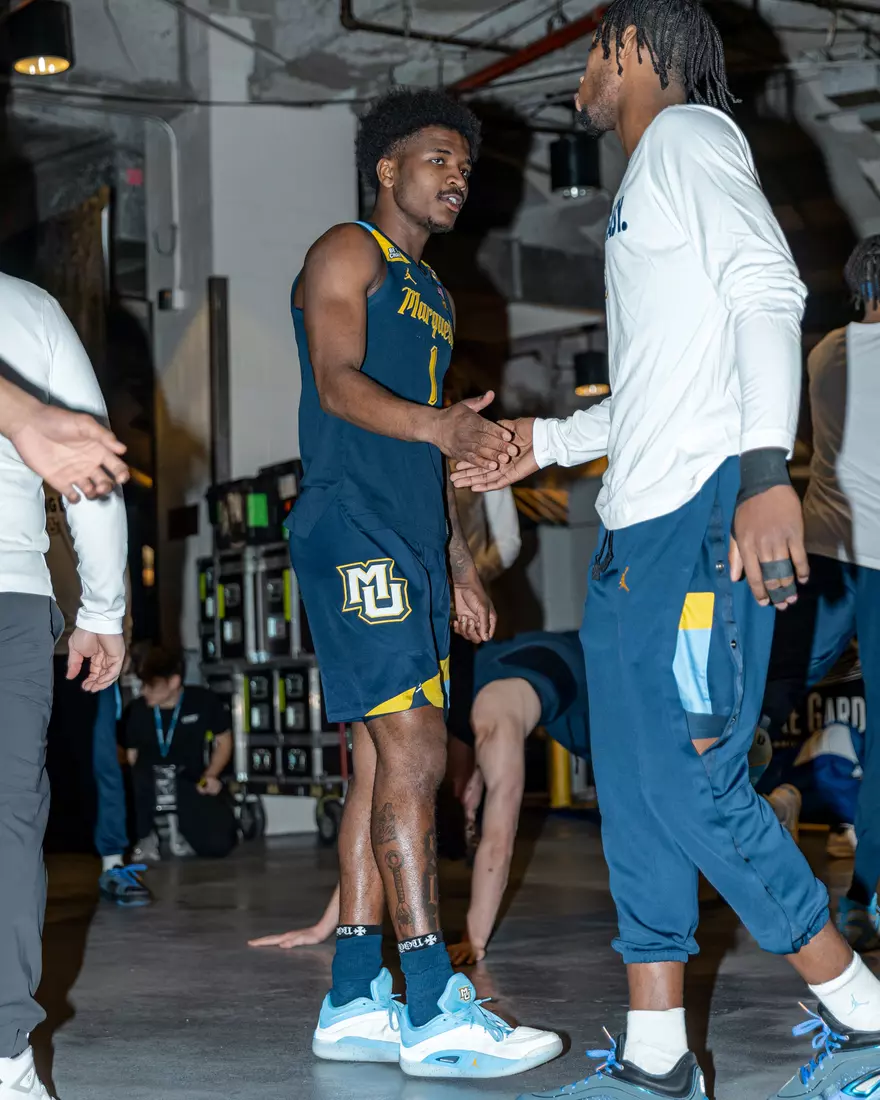 #25 Marquette Men's Basketball defeats Xavier 89-87 in the quarter finals of the BIg East Tournament on Thursday, March 13th, 2025 at Madison Square Garden, in New York, New York.