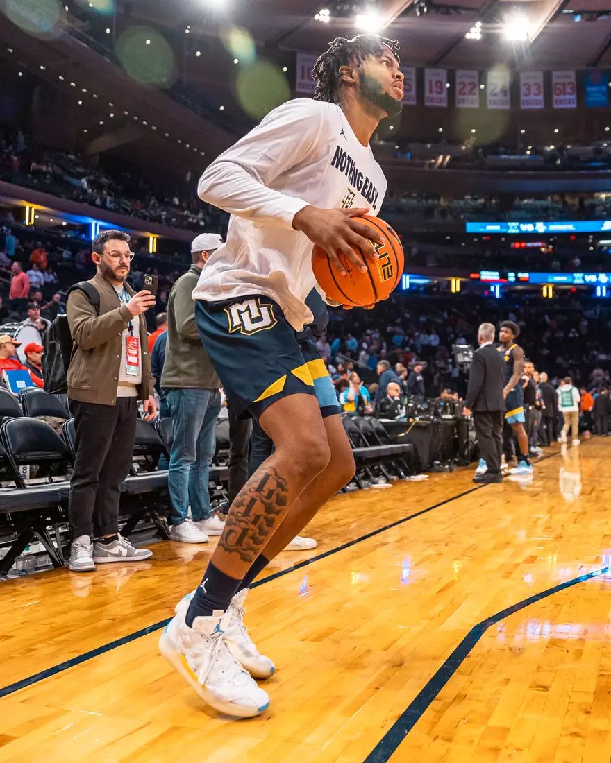 #25 Marquette Men's Basketball defeats Xavier 89-87 in the quarter finals of the BIg East Tournament on Thursday, March 13th, 2025 at Madison Square Garden, in New York, New York.