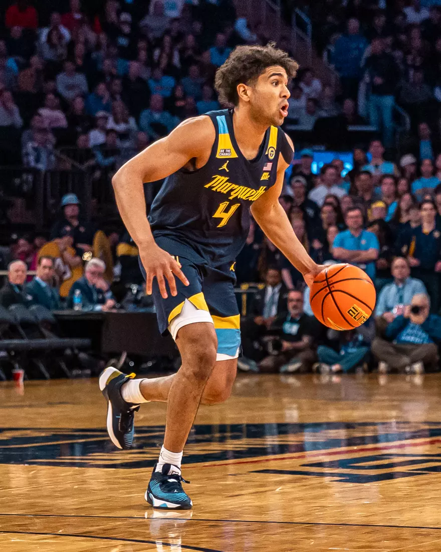 #25 Marquette Men's Basketball defeats Xavier 89-87 in the quarter finals of the BIg East Tournament on Thursday, March 13th, 2025 at Madison Square Garden, in New York, New York.
