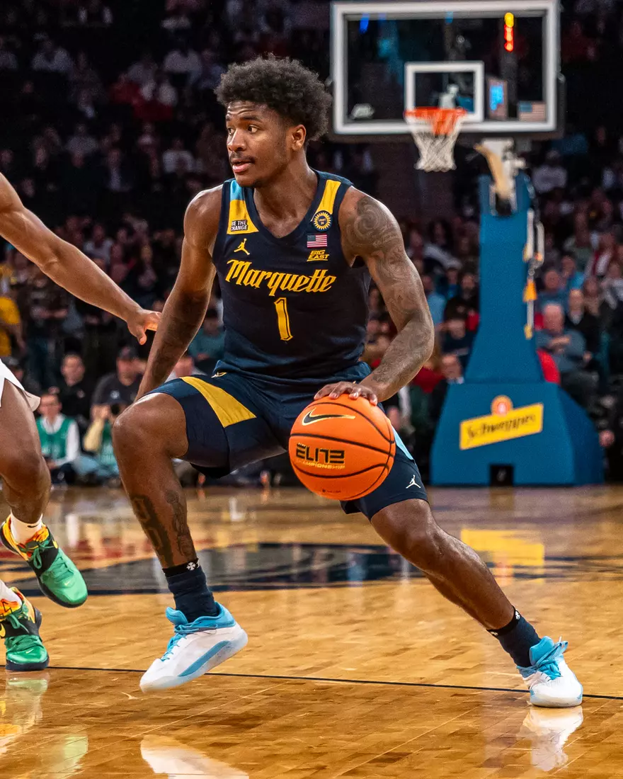 #25 Marquette Men's Basketball defeats Xavier 89-87 in the quarter finals of the BIg East Tournament on Thursday, March 13th, 2025 at Madison Square Garden, in New York, New York.