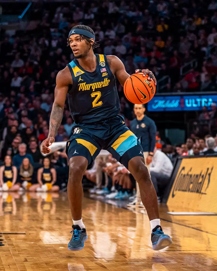 #25 Marquette Men's Basketball defeats Xavier 89-87 in the quarter finals of the BIg East Tournament on Thursday, March 13th, 2025 at Madison Square Garden, in New York, New York.