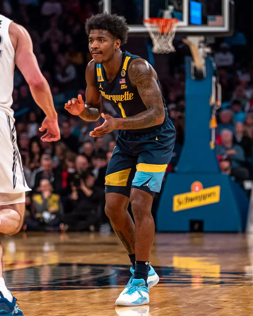 #25 Marquette Men's Basketball defeats Xavier 89-87 in the quarter finals of the BIg East Tournament on Thursday, March 13th, 2025 at Madison Square Garden, in New York, New York.