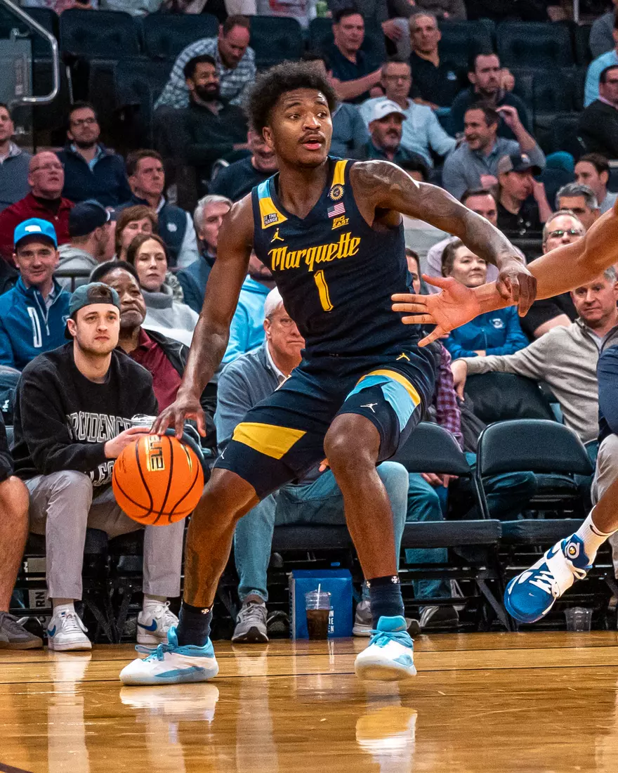 #25 Marquette Men's Basketball defeats Xavier 89-87 in the quarter finals of the BIg East Tournament on Thursday, March 13th, 2025 at Madison Square Garden, in New York, New York.