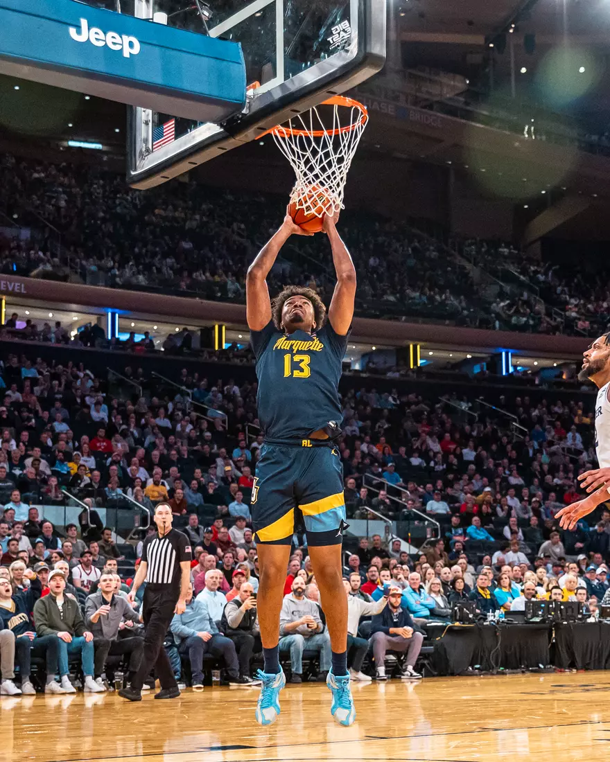 #25 Marquette Men's Basketball defeats Xavier 89-87 in the quarter finals of the BIg East Tournament on Thursday, March 13th, 2025 at Madison Square Garden, in New York, New York.