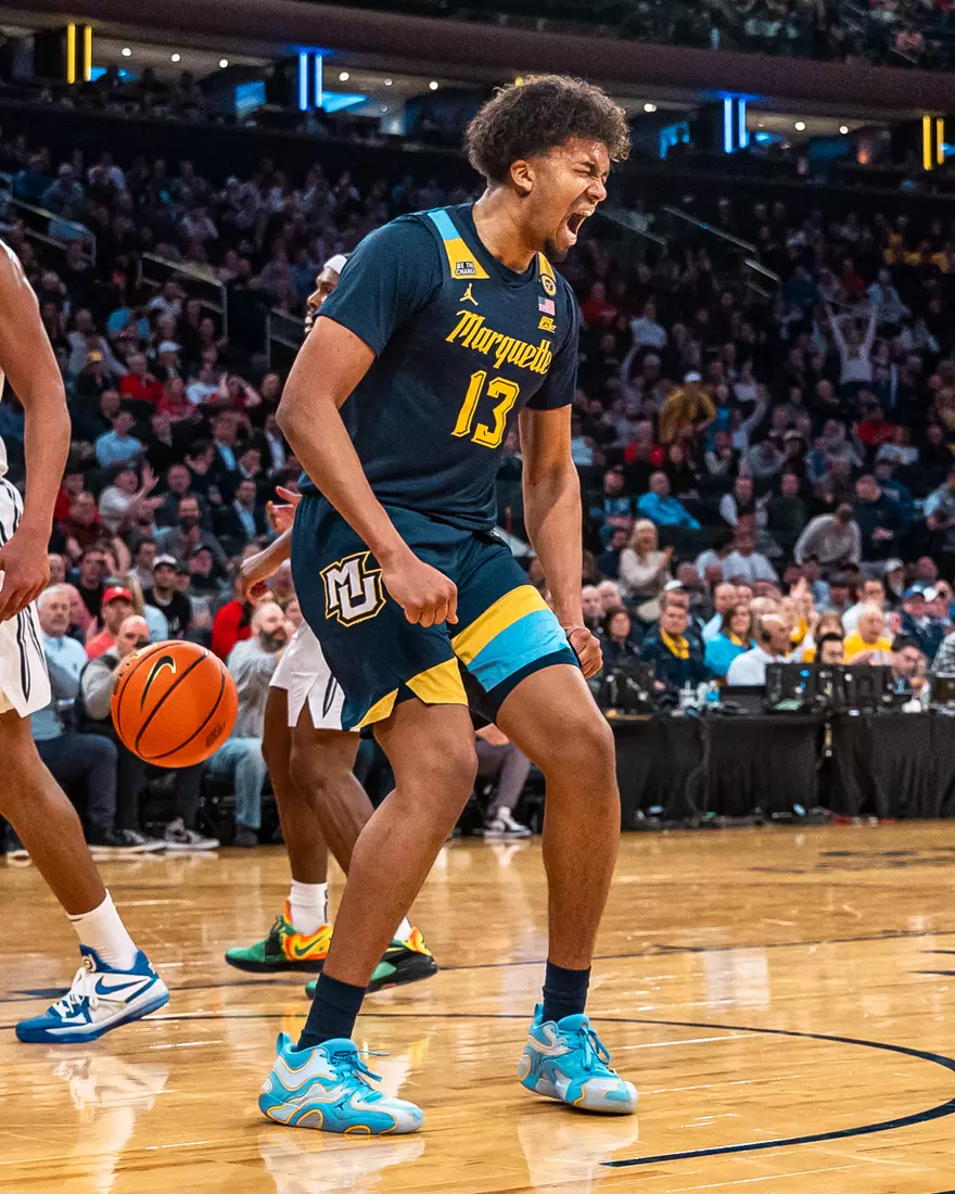 #25 Marquette Men's Basketball defeats Xavier 89-87 in the quarter finals of the BIg East Tournament on Thursday, March 13th, 2025 at Madison Square Garden, in New York, New York.