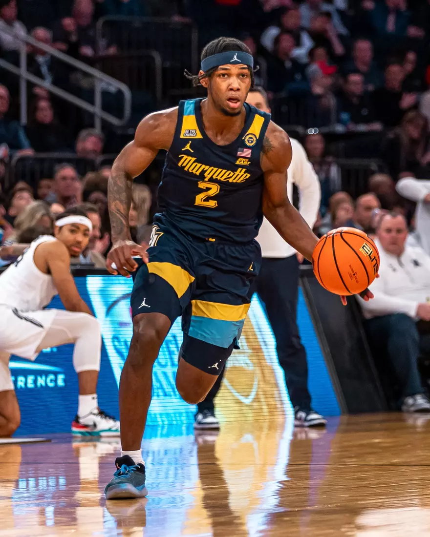 #25 Marquette Men's Basketball defeats Xavier 89-87 in the quarter finals of the BIg East Tournament on Thursday, March 13th, 2025 at Madison Square Garden, in New York, New York.