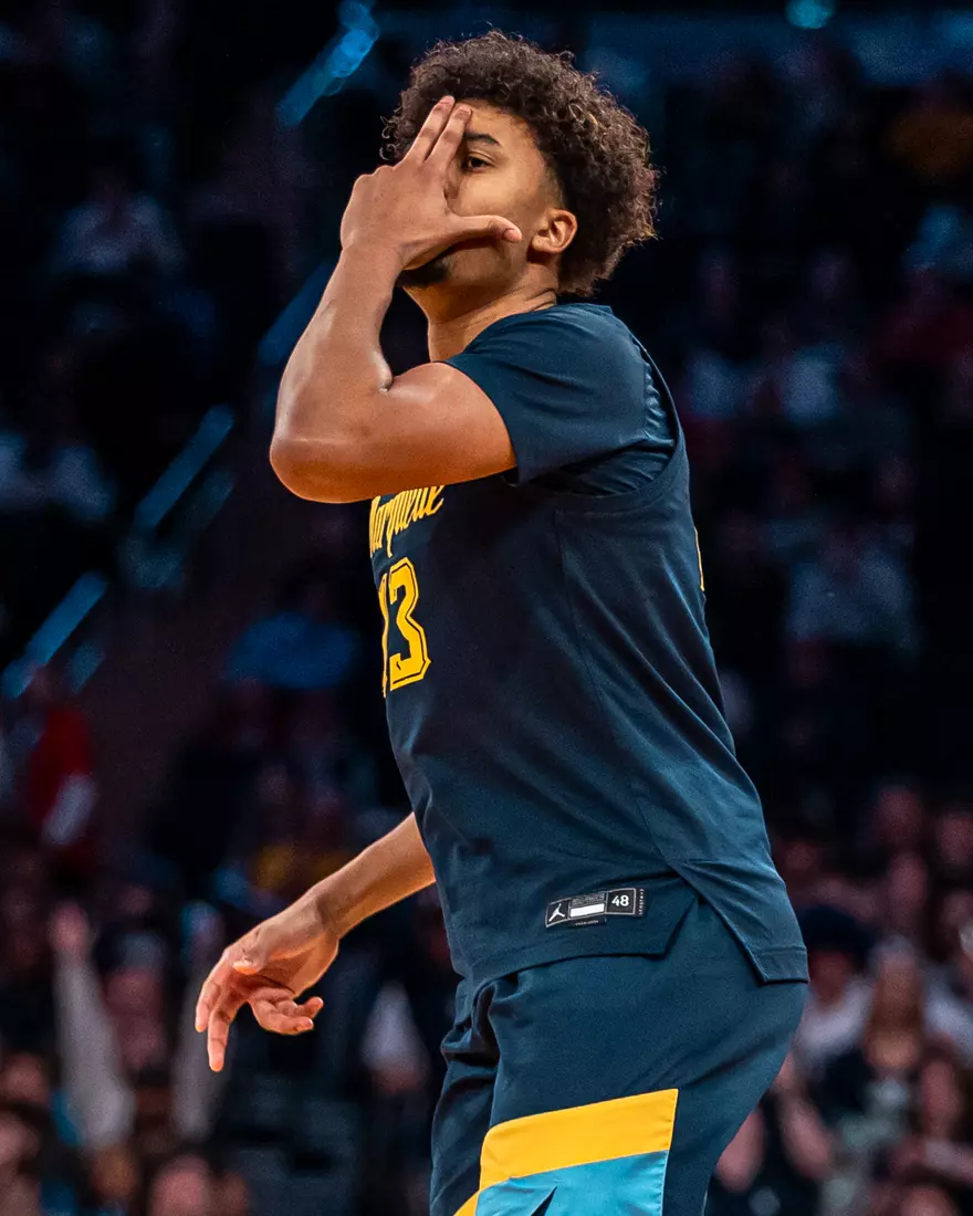 #25 Marquette Men's Basketball defeats Xavier 89-87 in the quarter finals of the BIg East Tournament on Thursday, March 13th, 2025 at Madison Square Garden, in New York, New York.