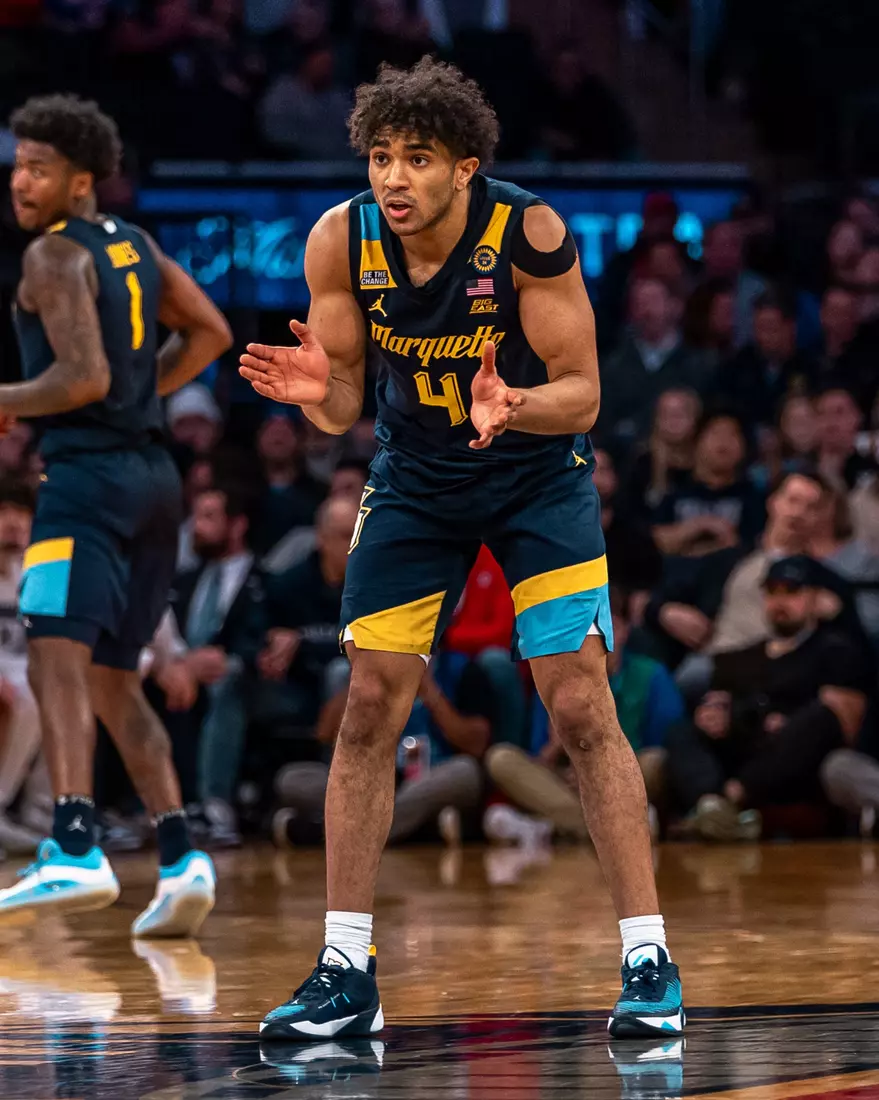 #25 Marquette Men's Basketball defeats Xavier 89-87 in the quarter finals of the BIg East Tournament on Thursday, March 13th, 2025 at Madison Square Garden, in New York, New York.