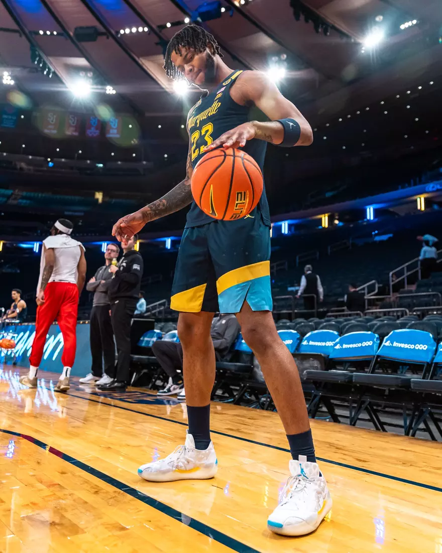 #25 Marquette Men's Basketball falls to St. Johns 63-79 in the semi-finals of the BIg East Tournament on Friday, March 14th, 2025 at Madison Square Garden, in New York, New York.