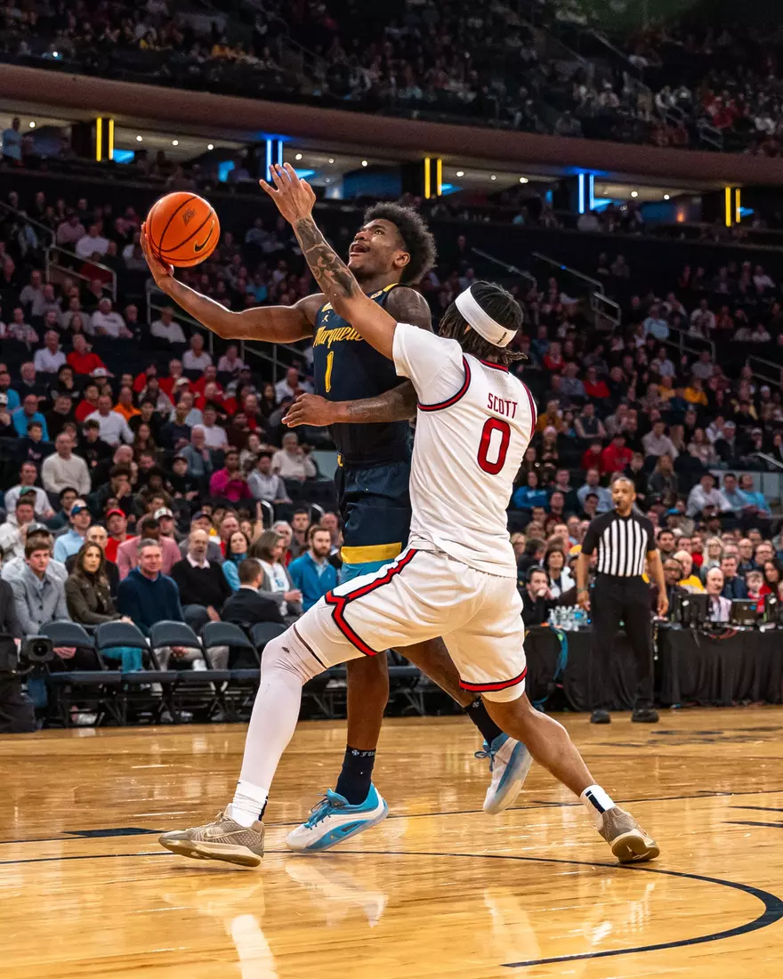 #25 Marquette Men's Basketball falls to St. Johns 63-79 in the semi-finals of the BIg East Tournament on Friday, March 14th, 2025 at Madison Square Garden, in New York, New York.