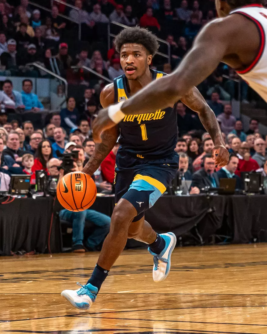 #25 Marquette Men's Basketball falls to St. Johns 63-79 in the semi-finals of the BIg East Tournament on Friday, March 14th, 2025 at Madison Square Garden, in New York, New York.