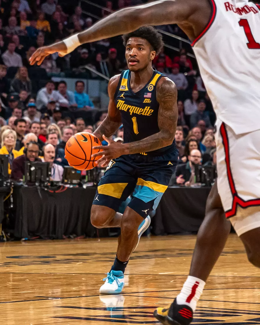 #25 Marquette Men's Basketball falls to St. Johns 63-79 in the semi-finals of the BIg East Tournament on Friday, March 14th, 2025 at Madison Square Garden, in New York, New York.