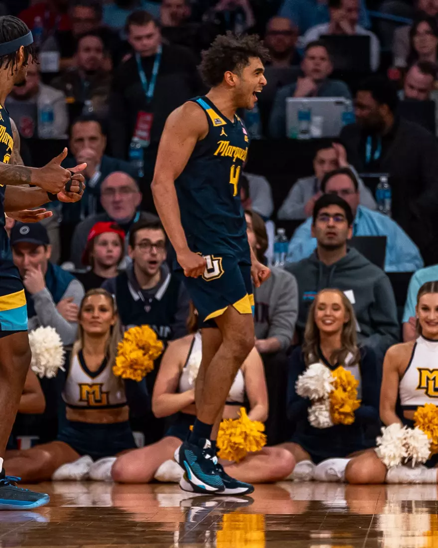 #25 Marquette Men's Basketball falls to St. Johns 63-79 in the semi-finals of the BIg East Tournament on Friday, March 14th, 2025 at Madison Square Garden, in New York, New York.