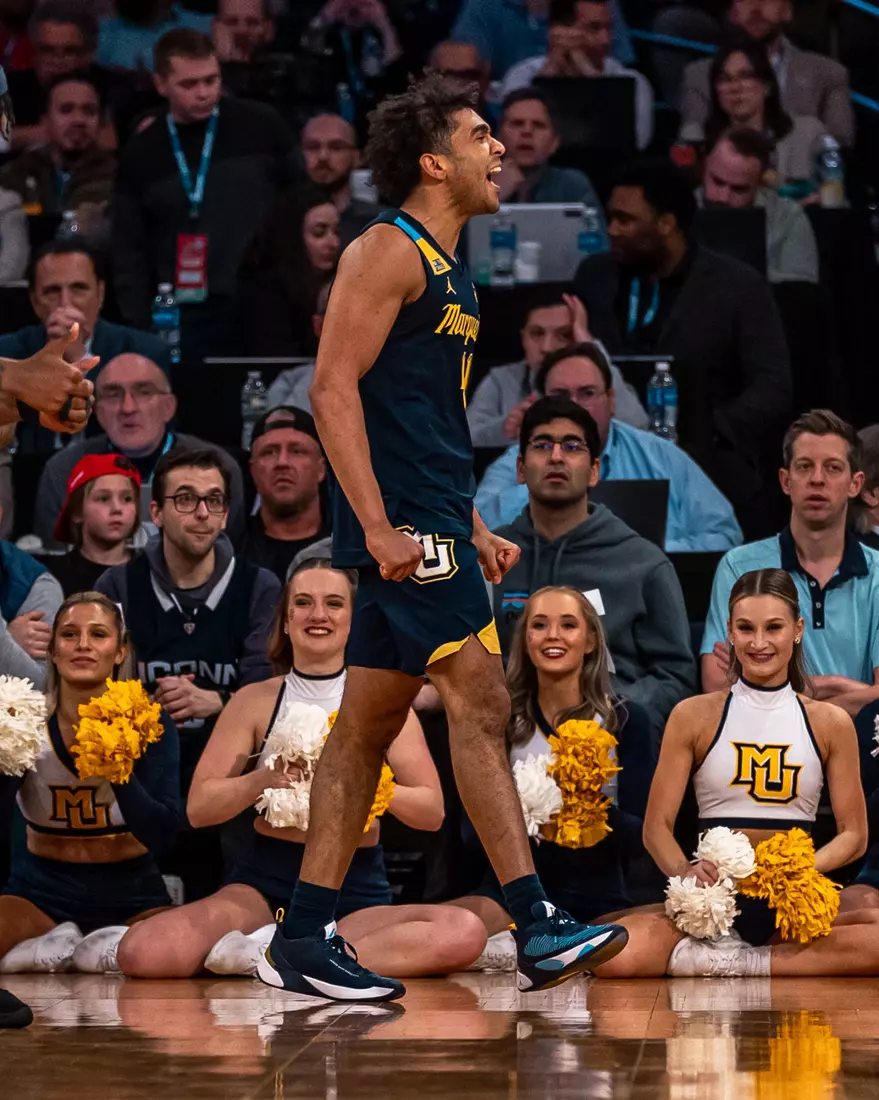 #25 Marquette Men's Basketball falls to St. Johns 63-79 in the semi-finals of the BIg East Tournament on Friday, March 14th, 2025 at Madison Square Garden, in New York, New York.